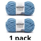 Bernat Forever Fleece Ball Point Blue Yarn - 2 Pac
