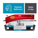 Command Matte Black Stainless Steel 1-Shelf Hangin