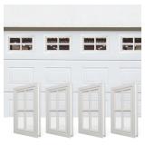 NeatiEase 4 Pcs Garage Door Windows, Replacement V