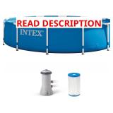 INTEX Metal Frame 12 ft x 30 in Above Ground Pool