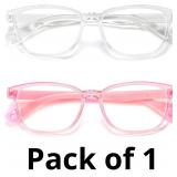 Kids Blue Light Blocking Glasses 2 Pack, Anti Eyes
