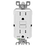 LEVITON MFG R92-GFWT1-0KW Receptacle, White
