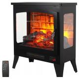 21 inch Three-Sided Freestanding Electric Fireplac