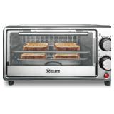 Kitchen Elite 4-Slice Toaster Oven, Compact Counte