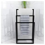 Metal Towel Bathroom Rack 3 Bars Freestanding Dryi
