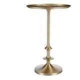 Bellkirk Round Gold Metal Accent Table (14.5 in. W