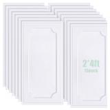 Landical 15 Pcs 2 x 4 ft White PVC Plastic Drop Ce