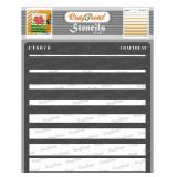 CrafTreat Graduated Stripes Pattern Stencil for Pa