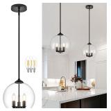 12' Globe Pendant Lights Kitchen Island Glass Glob