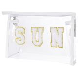 Preppy Patch SUN Varsity Letter Cosmetic Toiletry