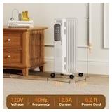 1500W Portable Electric Oil Heater with LCD Displa