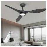 Ceiling Fans with Lights and Remote, 52 Inch Large