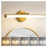 KAISITE Bathroom Light Fixture Over Mirror - Gold