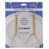 Plymor Gold Finish Wall Mountable Tray and Platter