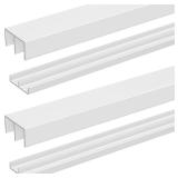Landical 2 Sets 4 ft Long Plastic Sliding Cabinet