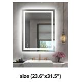 Amorho LED Bathroom Mirror 24'x 36' with Front and