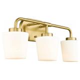 Brushed Gold Bathroom Vanity Light, Farmhouse Bras
