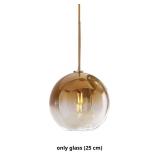 Gradient Gold Color Globe Glass Pendant Light,Mode