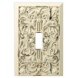 Amerelle 65TAW Filigree Wallplate, 1 Toggle, Cast