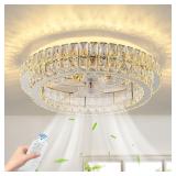 Fandelier Ceiling Fan with Lights and Remote Contr