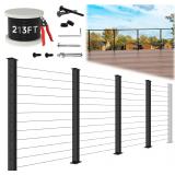 42' Level Cable Railing Post Kit (No Handrail) Inc