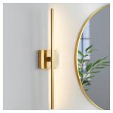 Gold Bathroom Light Fixtures Over Mirror 24 inch 1