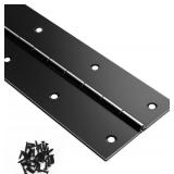 Black Piano Hinge 48 Inch x 3 Inch Heavy Duty Stai