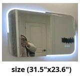 led mirror size (31.5x23.6')