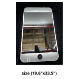 led mirror size (19.6'x33.5')