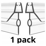 2-Pack Frameless Shower Door Bottom Seal (3/8' X 3