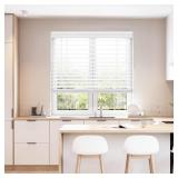 DEZ FURNISHINGS Cordless 2' Faux Wood Blind, 36.5'