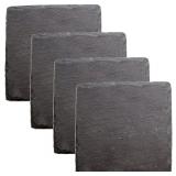 Twine 5266 Country Home: Square Slate Coasters, Bl