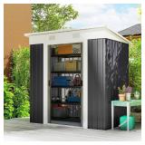 Outsunny 6' x 4' Outdoor Storage Shed, Metal Garde