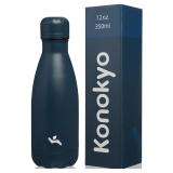 Konokyo 12oz Stainless Steel Insulated Water Bottl