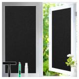 Haton Frosted Glass Window Privacy Film, Black, 23