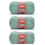 Red Heart Soft Seafoam Yarn - 3 Pack of 141g/5oz -