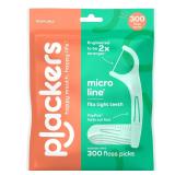 Plackers  Micro Line  Floss Picks - Intense Mint,