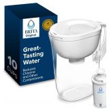 Brita Large 10 Cup Water Filter Pitcher with 1 Sta