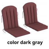 Outsunny Adirondack Chair Cushion Set of 2, Outdoo