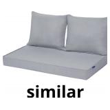 Outdoor Loveseat Cushion Set Patio Deep Seat Cushi