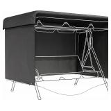 Outsunny 3-Seater Patio Swing Cover, Outdoor Garde