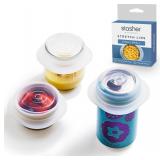Stasher Premium Reusable Silicone Stretch Lids, 3-