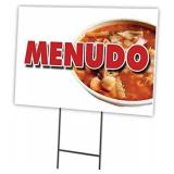 MENUDO 12'x16' Yard Sign & Stake | Advertise Your