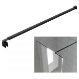 Shower Door Glass Support Bar,180 Degrees Wall-to-