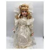 Vintage porcelain bride doll