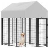 PawHut Outdoor Dog Kennel with Roof, 6' x 4' x 6'