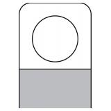1-1/4 X 7/8 Round Hole Adhesive Hang Tabs 1000/Pac