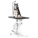 PawHut 43' L Hydraulic Dog Grooming Table, Deluxe