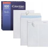 Columbian 9 x 12 Security Envelopes, 100/Box, 9 x