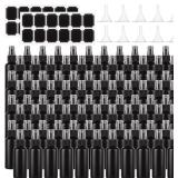 60 Pack Small Spray Bottle, Black, 2 oz